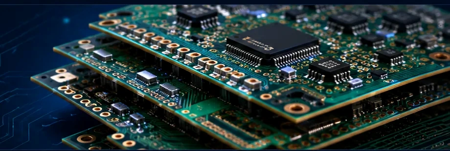 High-resolution Electrical Engineering Systems PCB and integrated electronics rendering
