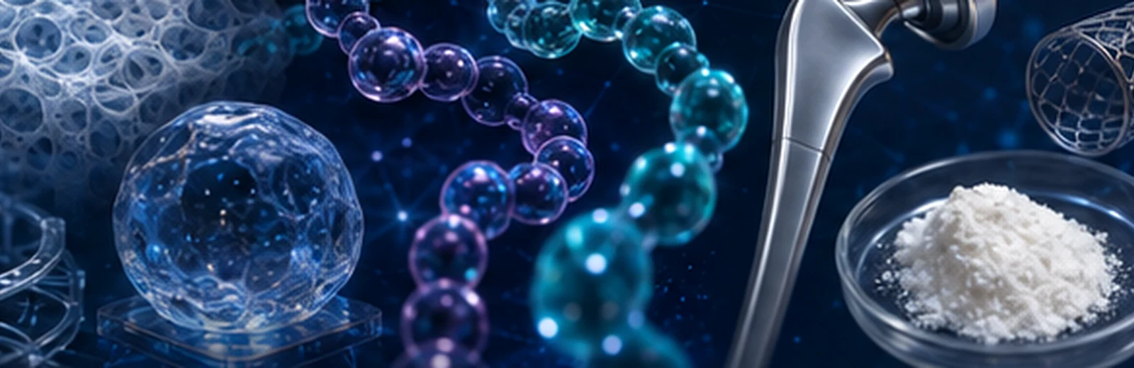 Biomaterials & Biopolymers visual concept crop