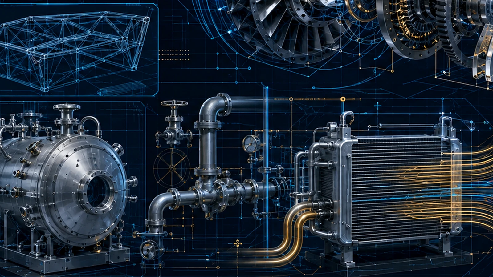 Fluid Mechanics & Flow Systems engineering rendering
