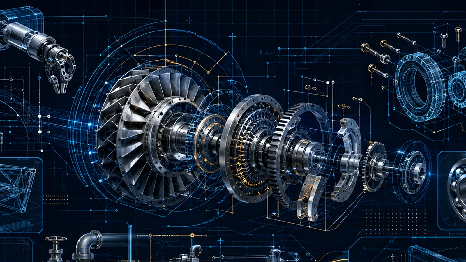Rotating Machinery & Turbomachinery engineering rendering
