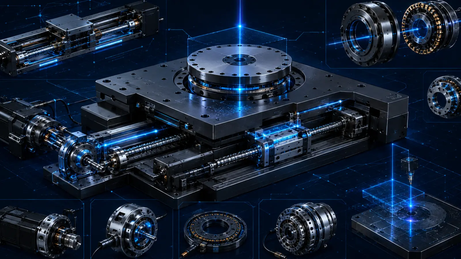 Precision Motion Control & Actuation Systems engineering rendering