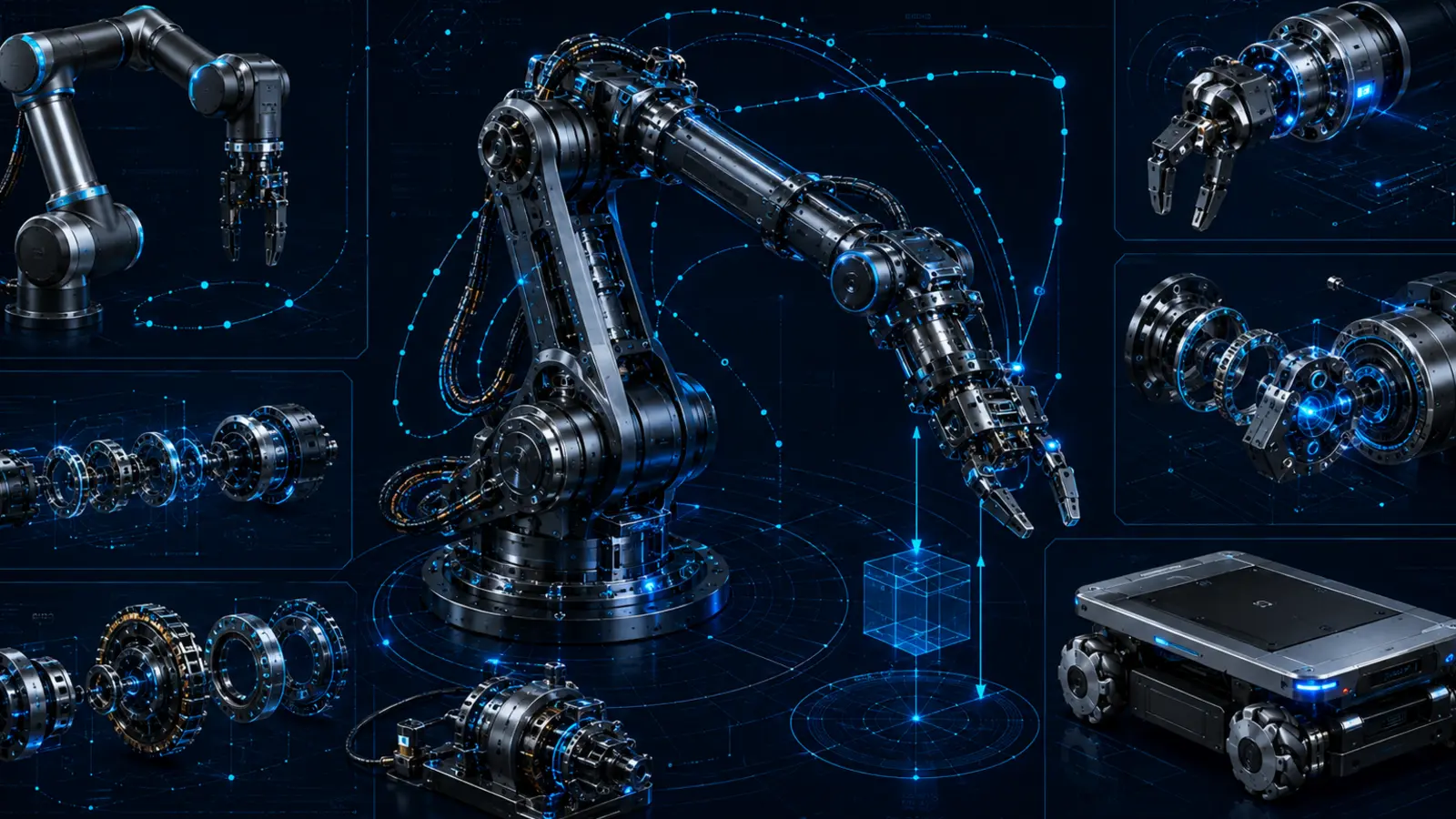 Robotics, Kinematics & Manipulators engineering rendering