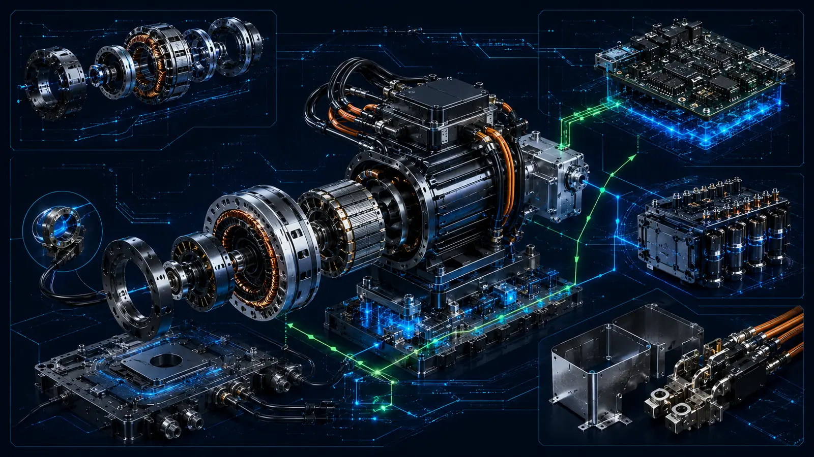 Electromechanical Power Conversion & Drives engineering rendering