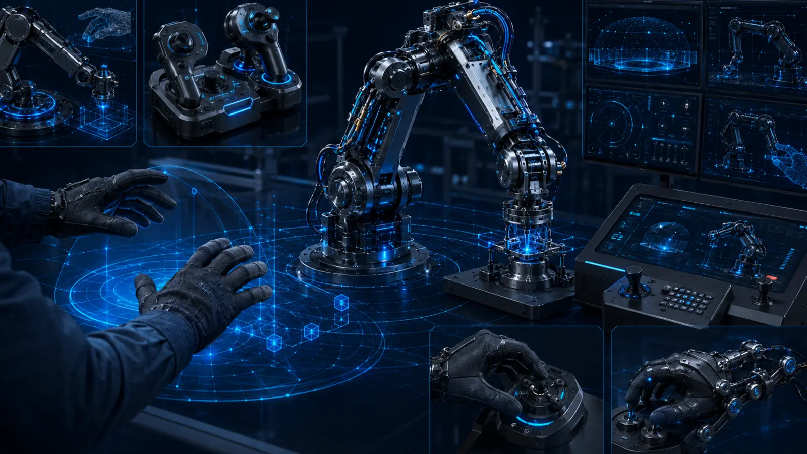 HMI, Teleoperation & Human-Robot Collaboration engineering rendering
