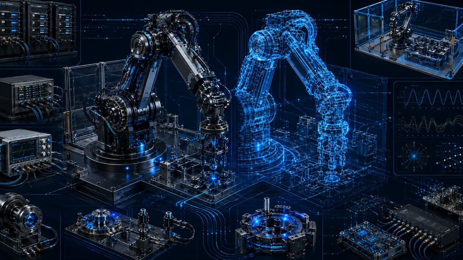 Digital Twins, Virtual Commissioning & V&V engineering rendering