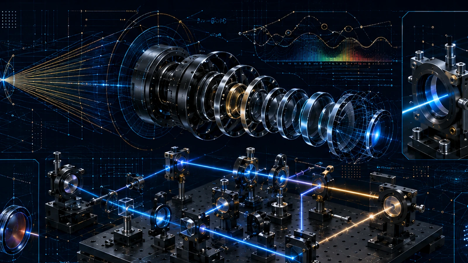 Geometrical Optics & Optical Design engineering rendering