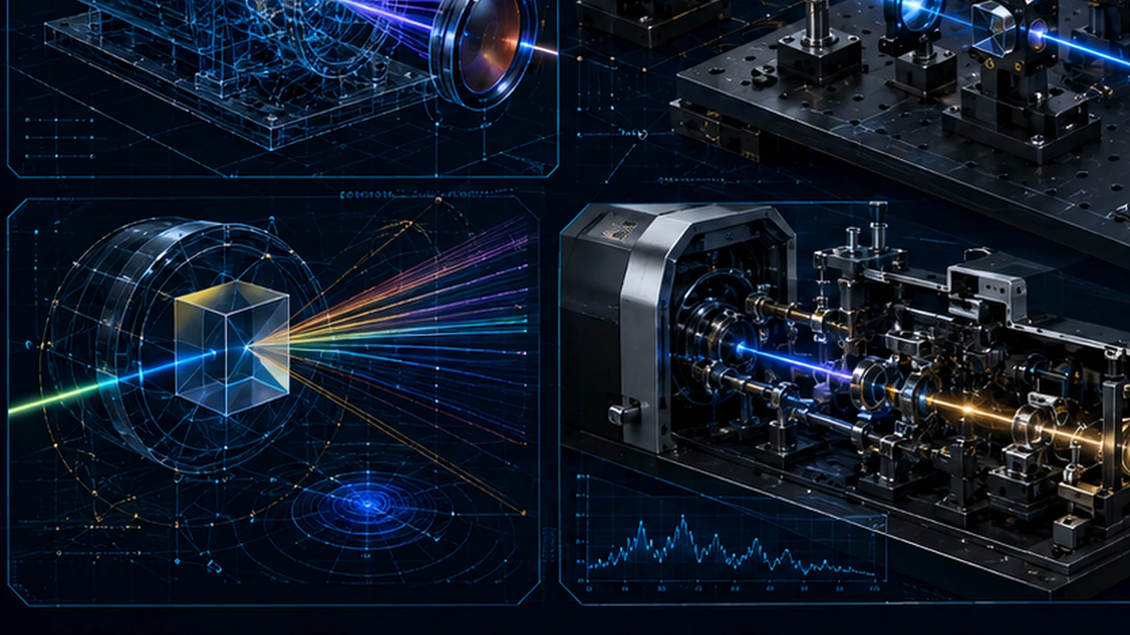 Physical, Wave & Fourier Optics engineering rendering